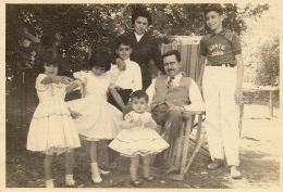 (Da esq. p/ a direita) Os filhos Maria Izabel, Zulmira, Julio e José. O bebê é Eugênia. Créditos: Arquivo Pessoal
