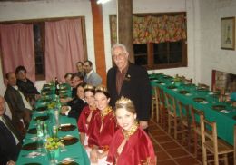 O presidente da Celetro, José Benemídio Almeida, e as Soberanas da 15ª Fenarroz.
