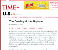 O site da Time Magazine registra o fato. Créditos: www.time.com