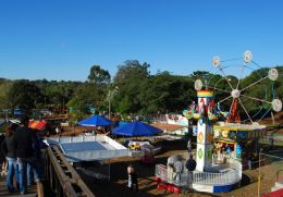 Na 15ª edição da Fenarroz, o parque encantou os visitantes com os brinquedos diversos. Créditos: Andrewes Pozeczek Koltermann