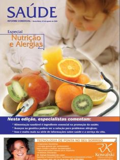 Saúde: Nutrição e Alergias 23 de Agosto de 2008