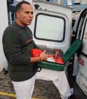 Azevedo explica a tecnologia de ponta disponibilizada pela Unimed SM. Créditos: Andrewes Pozeczek Koltermann