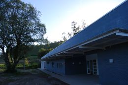 O Centro de Apoio à Pesquisa Paleontológica da Quarta Colônia foi o local onde o evento foi realizado. Créditos: Andrewes Koltermann