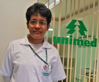 “Aqui ensinamos e aprendemos a valorizar as pessoas”. Celi Nascimento – Auxiliar Geral de Higienização
